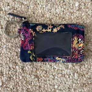Vera Bradley ID Wallet Midnight Wildflowers